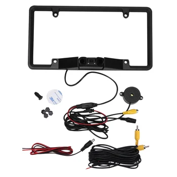 

1 Set License Plate Frame US Car Backup Camera Frame Cover Night Vision Light Rear View