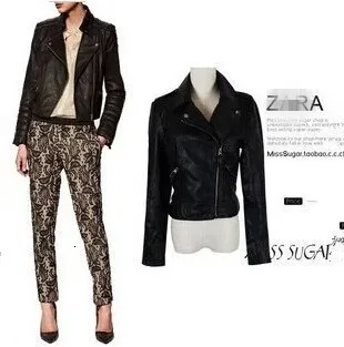 

Dress Locomotive Leather Clothing Small Loose Coat Short Locomotive Leather Clothing Woman