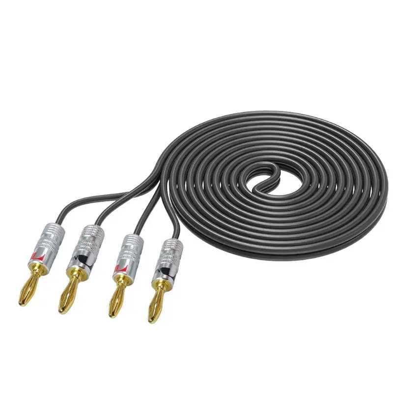 3 м Hifi кабель динамика с разъемом банана для домашнего кинотеатра усилитель