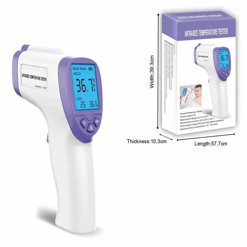 

In Stock Digital Thermometer Infrared Baby Adult Forehead Non-contact Infrared Thermometer LCD Backlight Thermometer Gun