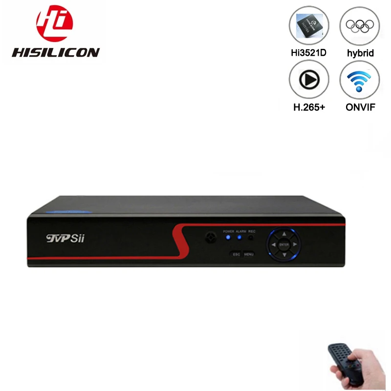  Red Panel 5MP XMeye Hi3531D H.265+ 16CH/8CH 16 Channel Hybrid WIFI 6 in 1 XVI TVI CVI NVR AHD CCTV  - 4.0001E+12