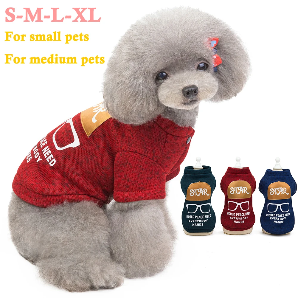 

French Bulldog Clothes Pet Clothes For Small Dogs Winter Clothing Puppy Yorkshire Chihuhua Sweatshirt Outfit Cat Dog Sweater D35