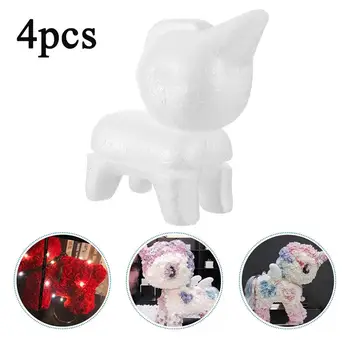 

4pcs 20cm Modelling Polystyrene Styrofoam Foam Unicorn Model Handmade Unicorn Ornament Arts And Crafts Supplies Kids DIY Gift