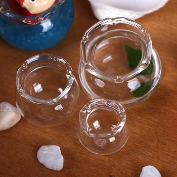 

Miniature 1:12 Dollhouse Glass Fish Tank Transparent Dollhouse Home Ornaments