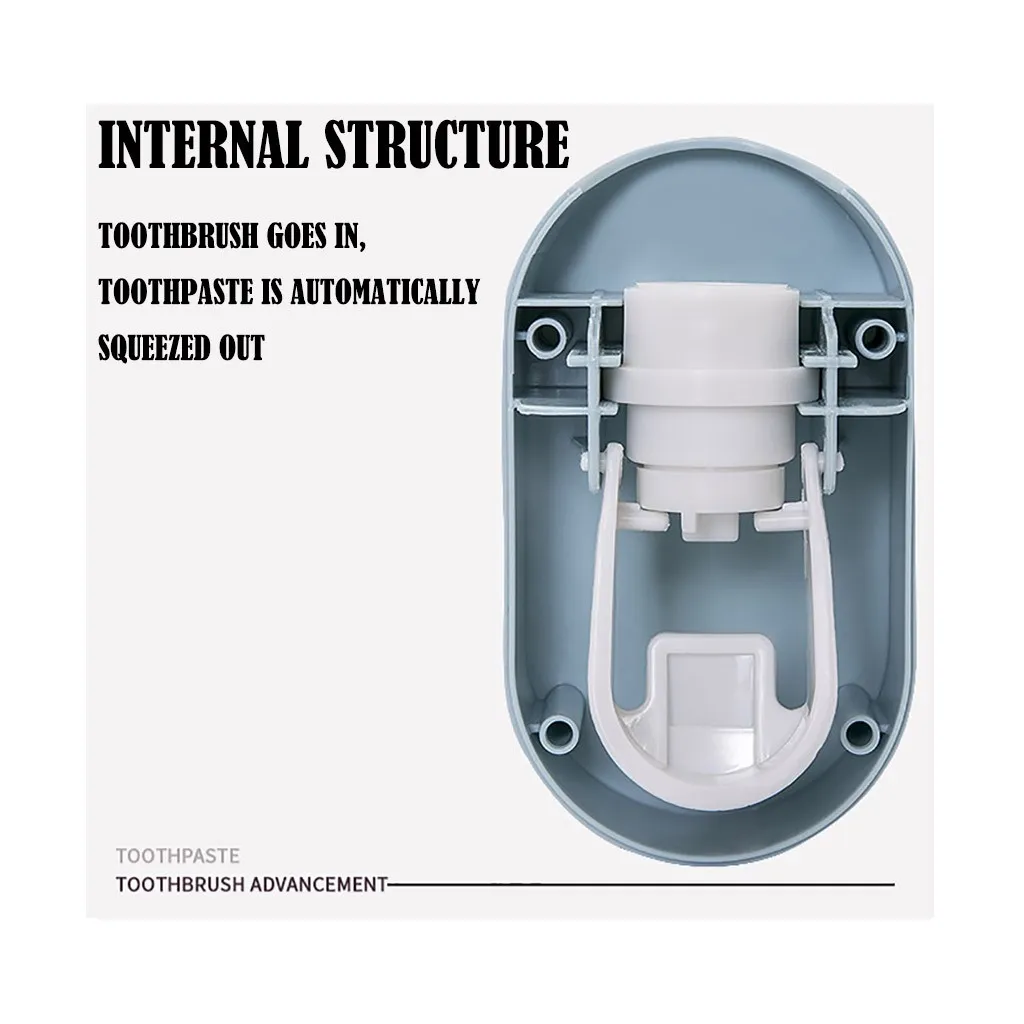 Держатель для зубной пасты Автоматическая выжималка диспенсер для зубной пасты Hands Free соковыжималка Легко использовать Товары для ванной@ 5