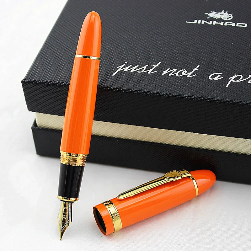 Jinhao 159 Роскошная металлическая авторучка с 0 5 мм наконечник для письма ручки Без