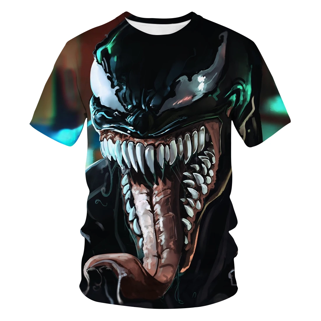2020 explosion models European and American trend Venom 3D men women short-sleeved T-shirt street movie clothes | Мужская одежда