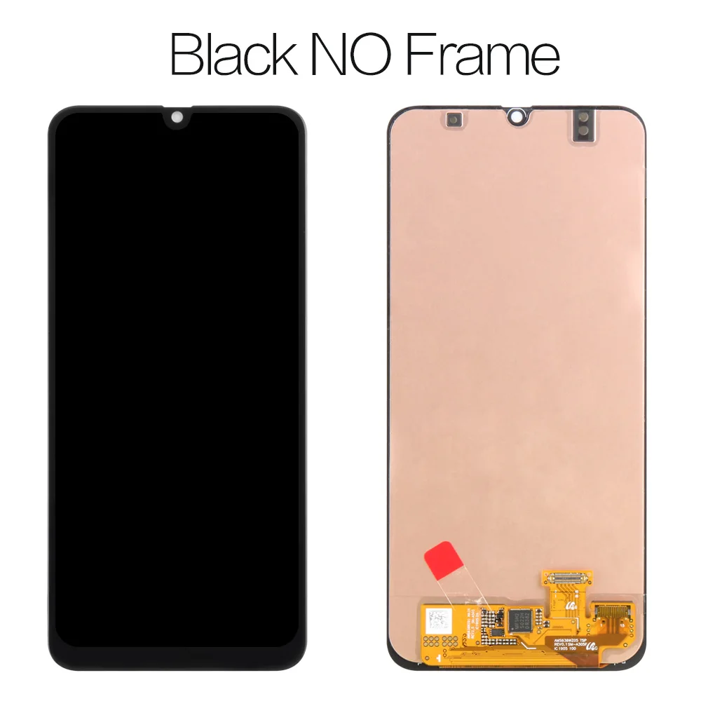 AMOLED экран для samsung Galaxy A30 ЖК сенсорный дигитайзер сенсор стекло в сборе для samsung A30 дисплей A305 A305F A305FD - Цвет: AMOLED No Frame