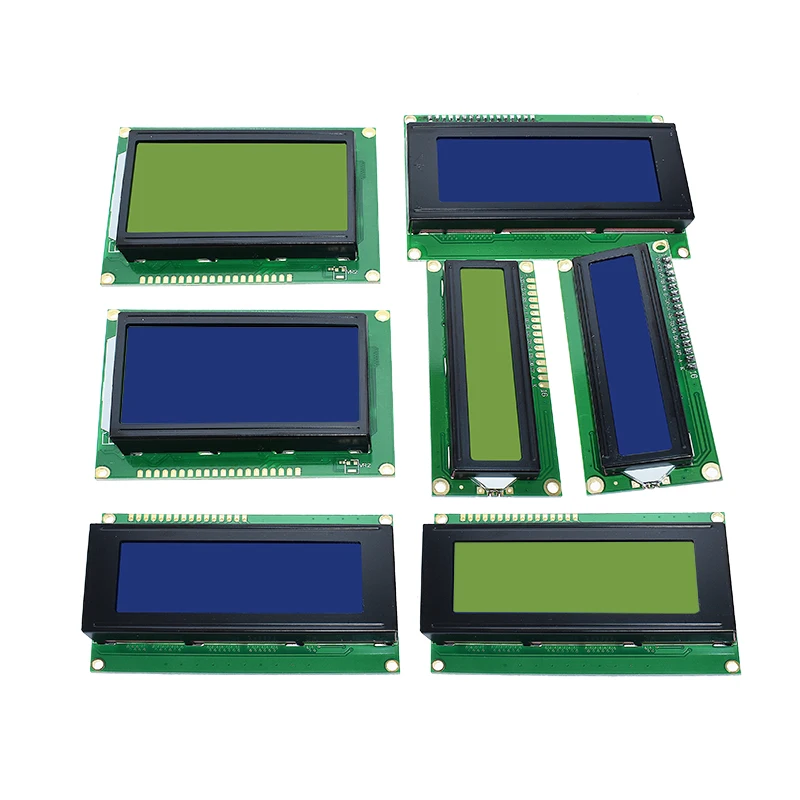 Lcd 1602 lcd 1602 2004 12864 Модуль синий зеленый экран 16x2 20X4 символьный ЖК-дисплей модуль HD44780 контроллер синий черный светильник