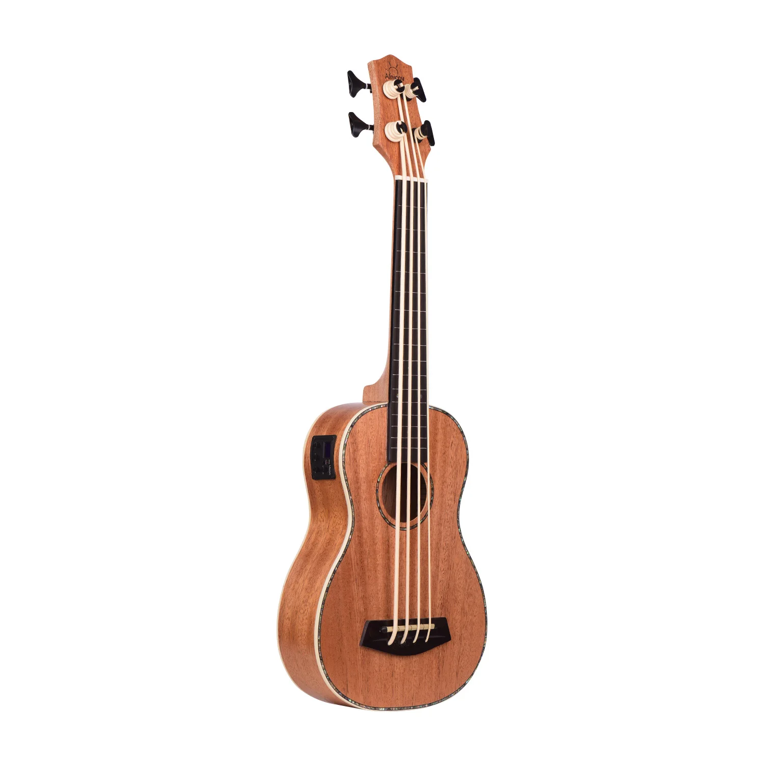 Электрический бас укулеле 30 дюймов Uke Sapele фанерный корпус фрикционная доска