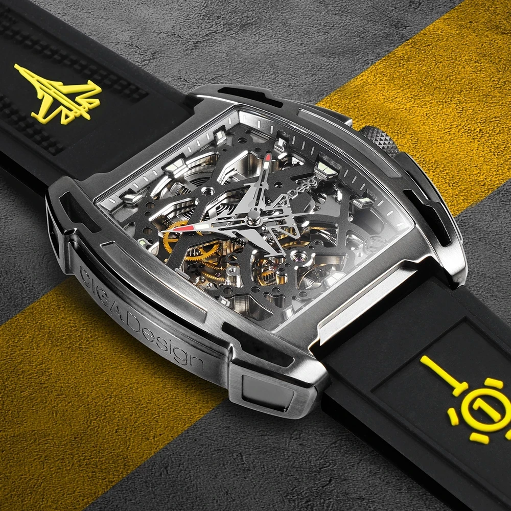 CIGA Design Z Series Personnalised Custom Waterproof Luminous Silicone Strap Mechanical Automatic Mens Watch