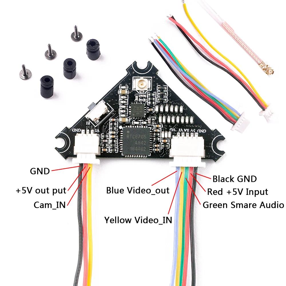 

Hot 1pcs Mobula7 Upgrade BWhoop_VTX 5.8G 40CH 25mW~200mW Switchable VTX for RC FPV Racing Drone Quadcopter