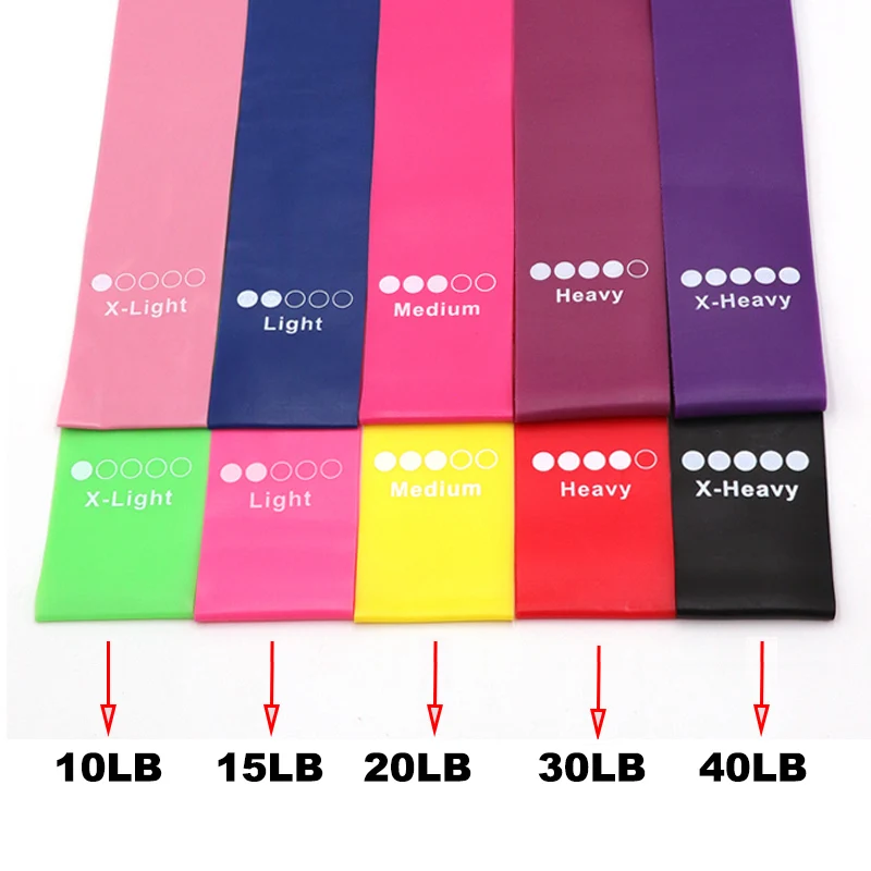 Yoga Strap Crossfit Resistance Bands Portable Fitness Workout Equipment Training 5 Level Gym Exercise Women Sports Ring