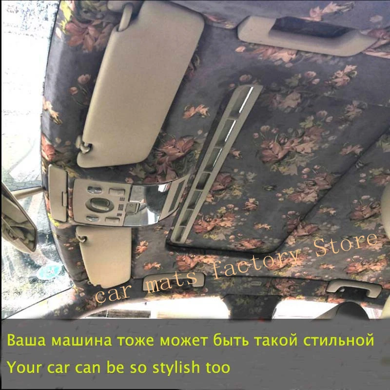 Car interior renovation color change suede modified ceiling maintenance