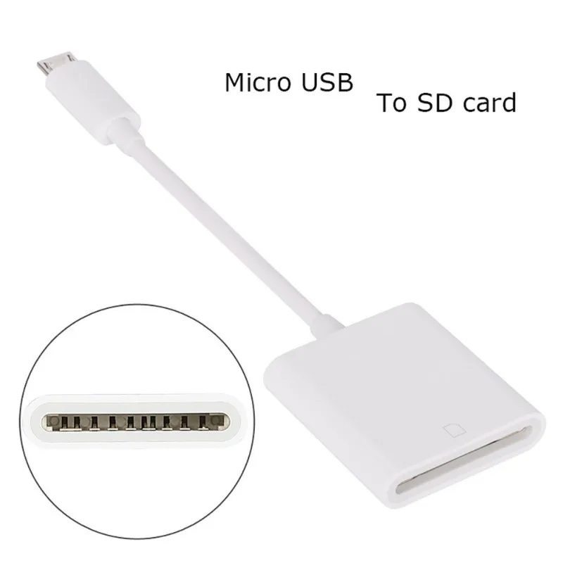 

Card Reader Micro To Secure Digital Memory Cards Phone OTG Adapter Cable For Android for Samsung Micro port mobile phone