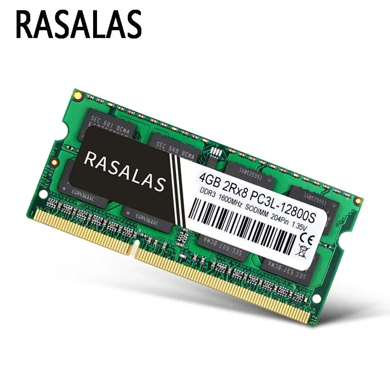 Laptop Memory Sodimm Notebook Ddr4 Ram DDR3 1333mhz 12800S Rasalas PC3-10600S 16GB 8GB