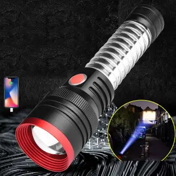 

Multi-function 2 in 1 Zoom Flashlight Waterproof High Power Searchlight Mobile Power Bank BHD2