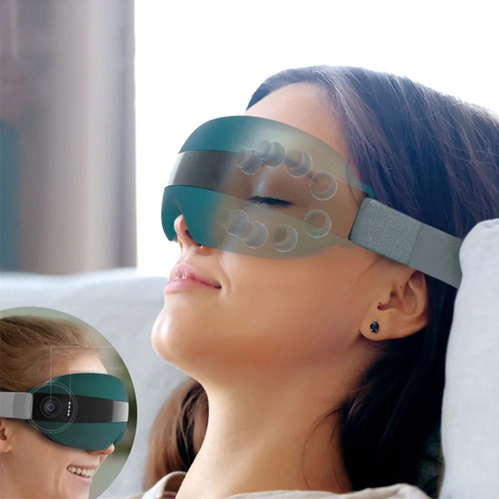 4D Smart Airbag Vibration Eye Massager Instrumen Eye Care Bluetooth Music |  eBay