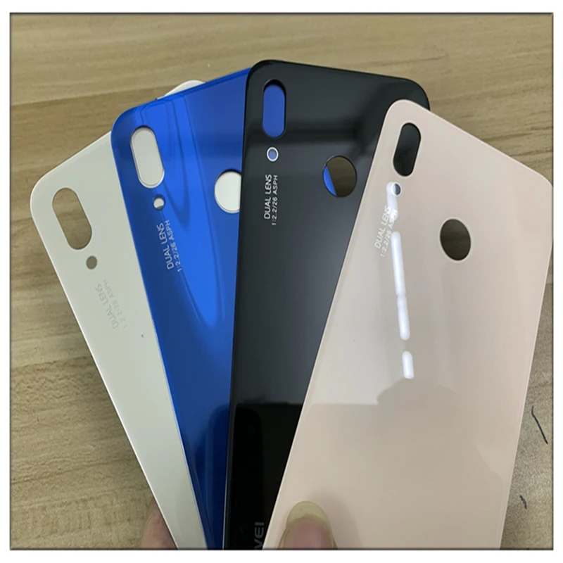 Оригинальная Задняя крышка батареи для huawei P20 Lite, чехол на дверь для huawei P20 Lite, замена корпуса+ задняя камера, стеклянный чехол на объектив