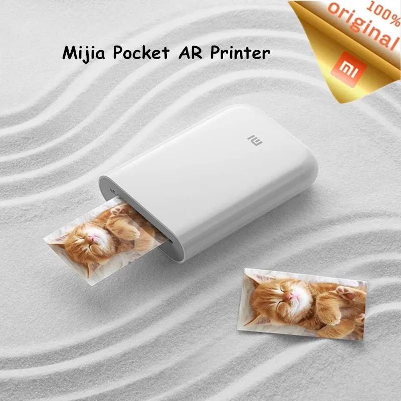 2020 New Xiaomi Mijia AR Pocket Photo Printer 300dpi Bluetooth 5.0 With DIY Share 500mAh Portable S
