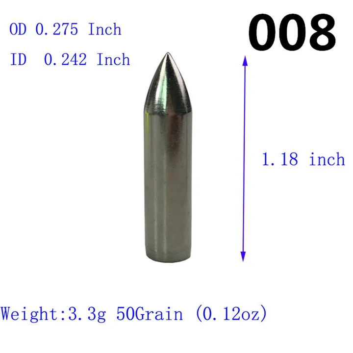 50 шт. стрельба из лука стрелы металлического поля точка советы широких зазубренных наконечника Подходит диаметр 5/6/7/8 мм из бамбука и дерева стрелка вал для стрелы стрельба аксессуары - Цвет: 008