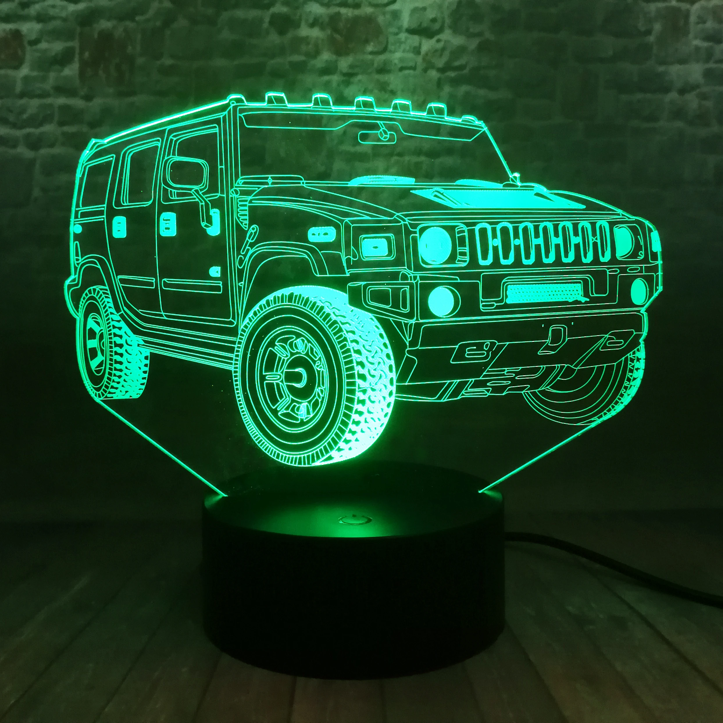 Новинка мужской прикроватный внедорожник для джипа 7 цветов меняющийся градиент