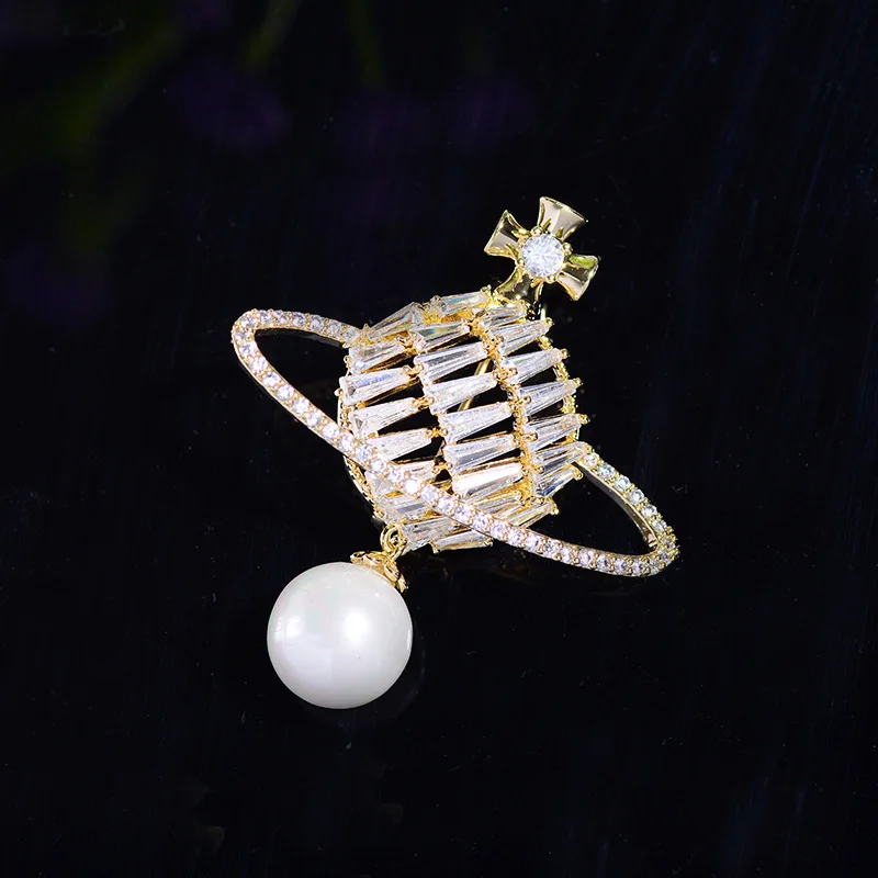 Модная Роскошная блестящая Вселенная из кубического циркония бриллиант для