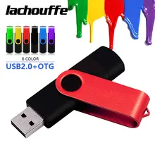 2 в 1 OTG вращающийся флеш-накопитель USB флэш-накопитель 8 ГБ 16 ГБ 32 ГБ 64 Гб 128 ГБ USB 2,0 Флешка флеш-накопитель USB диск памяти+ кольцо для ключей