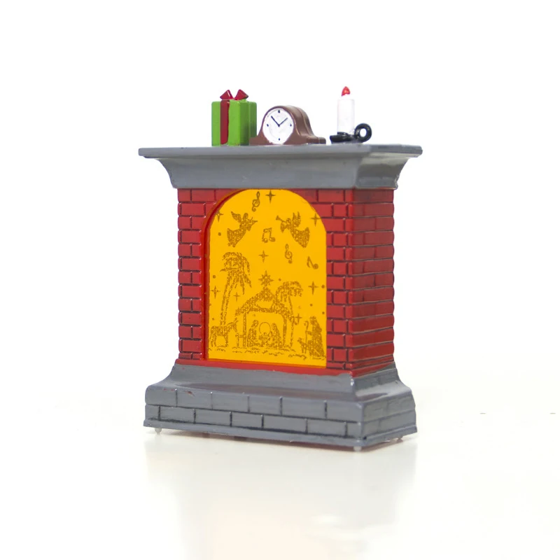 

1 Pcs Creative Christmas Fireplace Decorations Lights Home Table Shopping Mall New Arrival