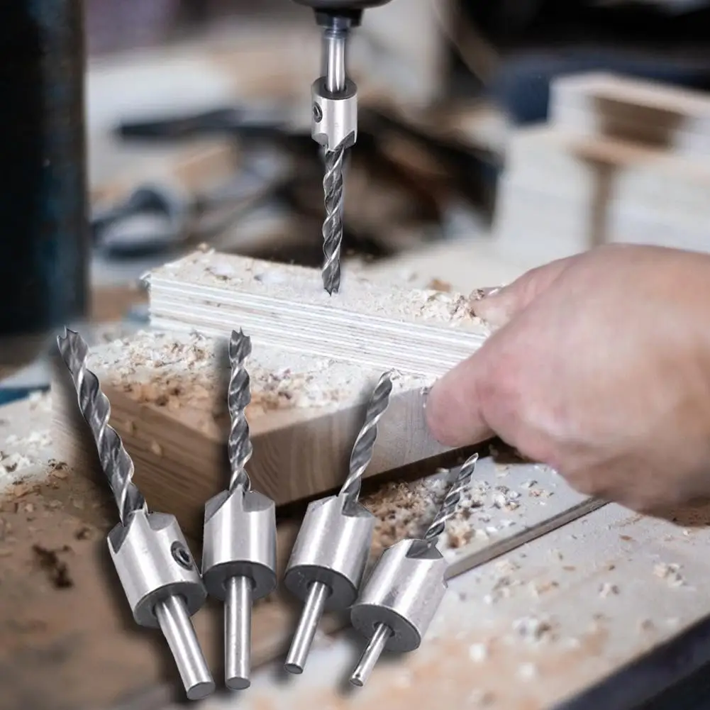 

4/7pcs 5 Edged Micro Manual High Speed Steel Hand Drill Mini Twist Bit Set Rotary Tools for Playing Plastic Wood Soft Metal