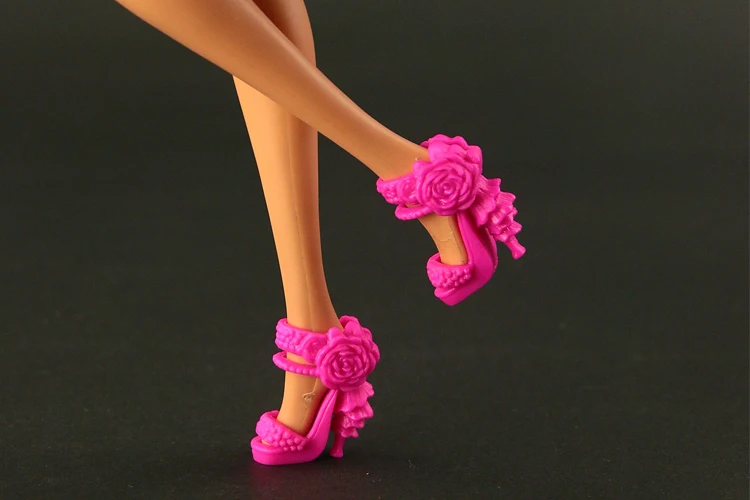 High-heeled Crystal Shoes For Barbie Doll 15 Styles