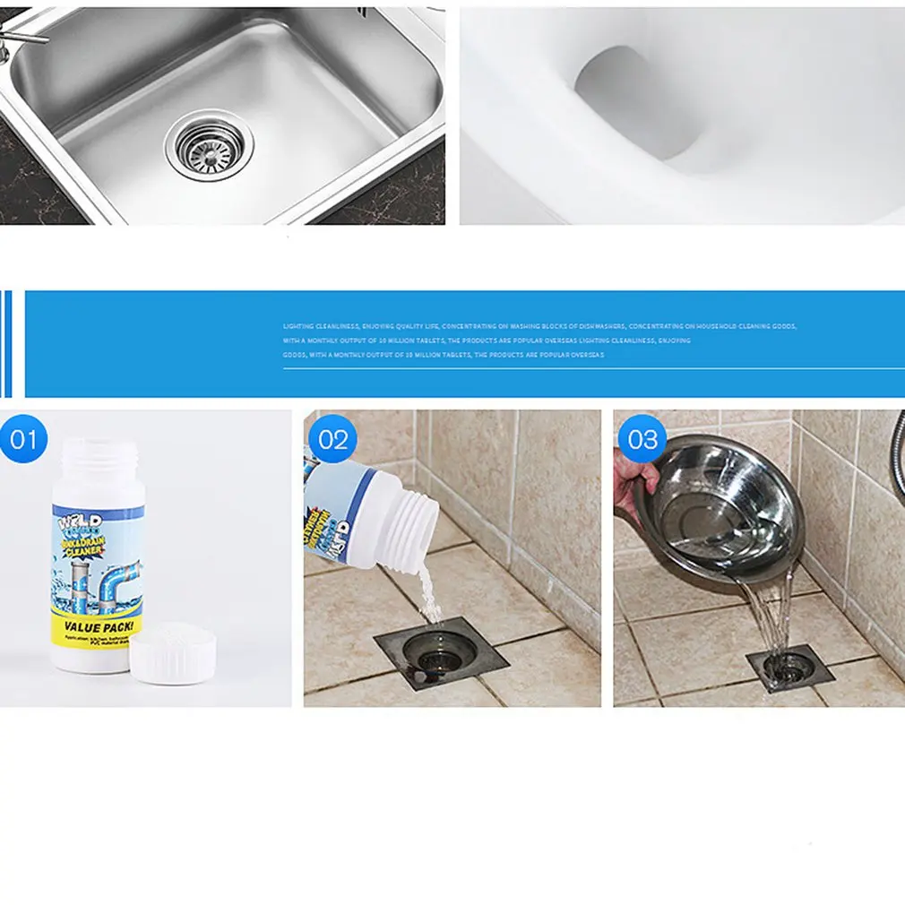 Portable Powerful Sink& Drain Cleaner Cleaning Tool Super Cleaning Power Good Helper For Housework Job