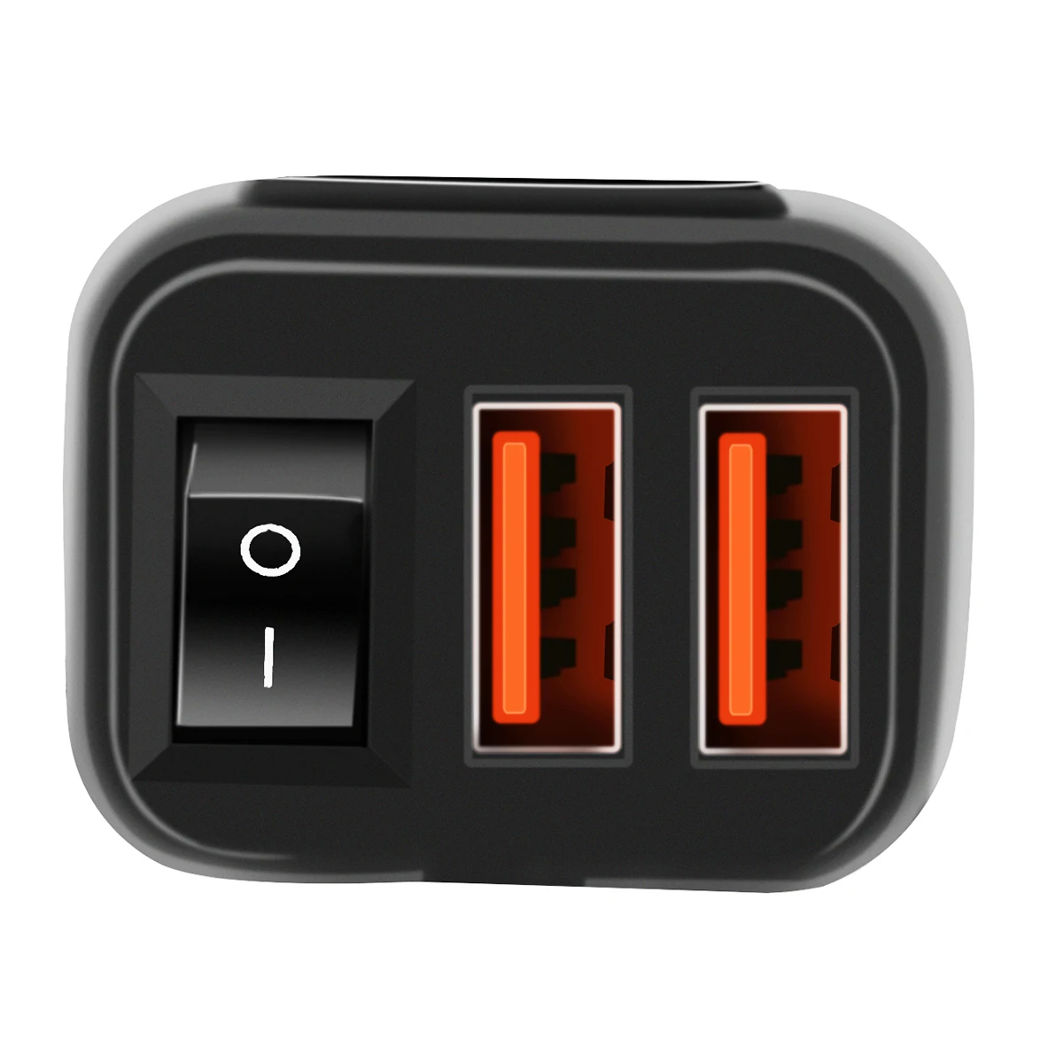 12V мотоцикл Dual USB QC3.0 быстро Зарядное устройство с вольтметром водо-и пыленепроницаемости пластиковый чехол для телефонов планшетов gps