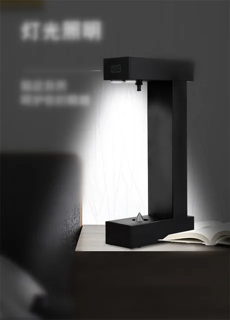 Anti-Gravity Time Hourglass Anti-Gravity Suspended Water Drops Backward Office Decoration Black Technology Creative Birthday Gif 5