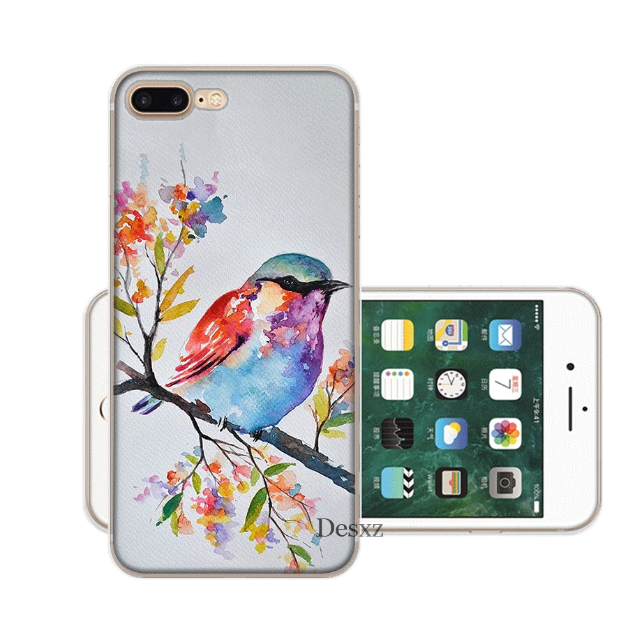Чехол для мобильного телефона iPhone 11 Pro X XS Max XR iPhone 6 6S 7 8 Plus 5 5S SE, жесткий чехол с рисунком птицы, красивый корпус