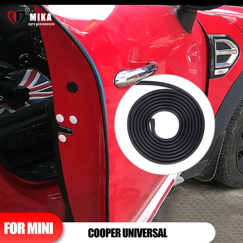

3 м/5 м для Mini Cooper универсальная лента для защиты края двери автомобиля от царапин резиновая бампер Автомобильная защита отделка Стайлинг украшение