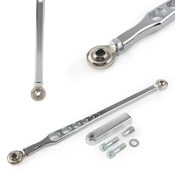

Chrome Motorcycle Shift Linkage Shifter Link Fit For Harley Touring Dyna Softail Road King 1980-2019 6 Holes