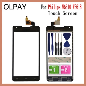 

Mobile Phone 5.0'' inch Touch Screen For Philips W6610 W6618 Touch Glass Digitizer Panel Lens Sensor Replace The Accessories