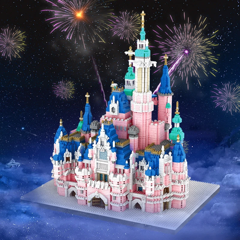 droom Adviseren Beschrijving 6300Pcs + Droom Tale Magic Disney Kasteel Bouwstenen Architectuur Model  Mini Bouwstenen Speelgoed Anime Geschenken Voor Kinderen 7822|Blokken| -  AliExpress