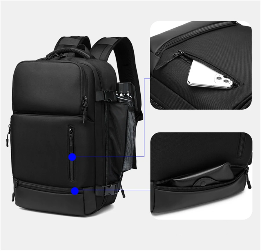 Neouo Business Anti-Theft Travel Laptop Backpack Multi Compartment