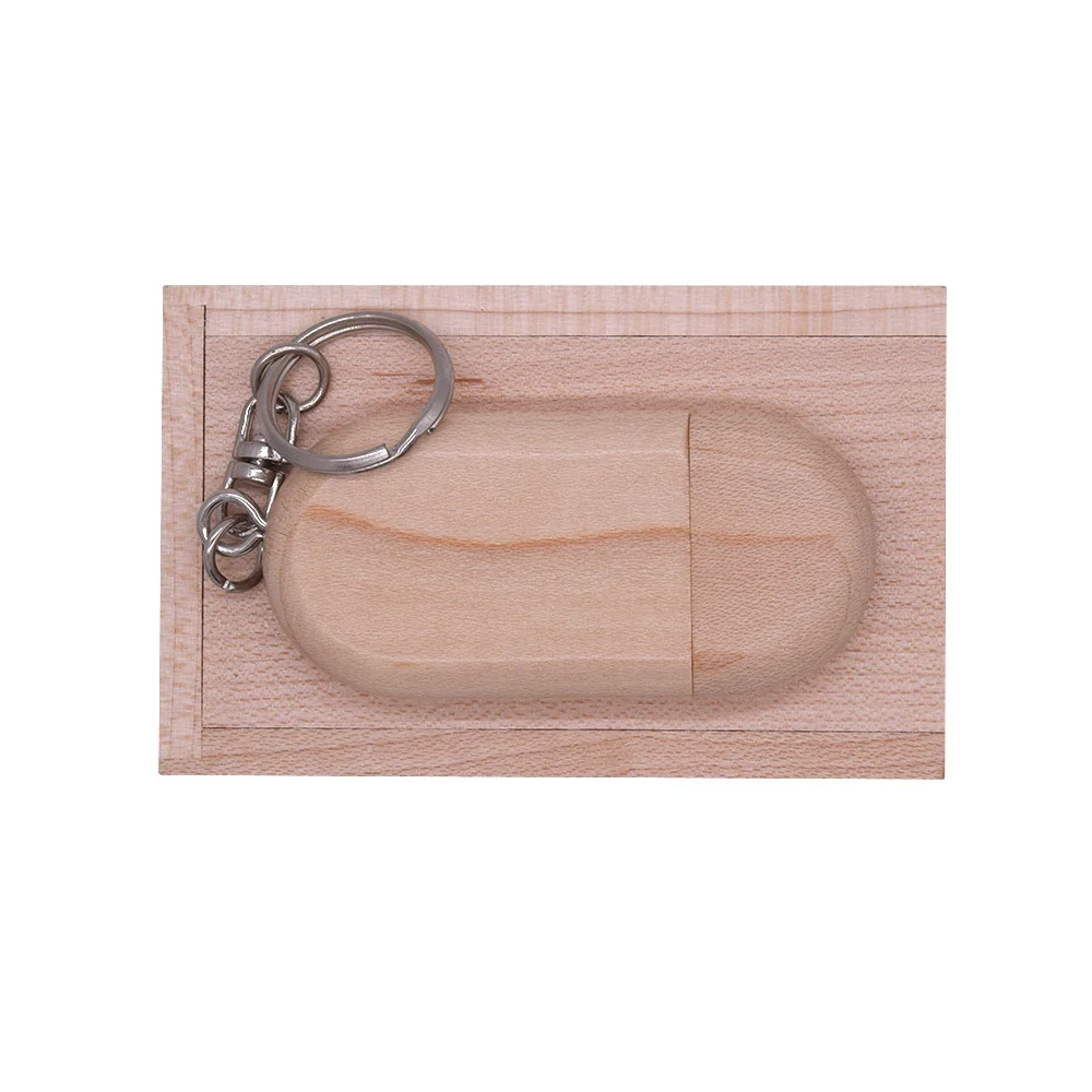 maple-box USB 2,0 логотип на заказ Деревянный Usb+ коробка персональный логотип ручка-накопитель 8GB 4GB 64GB 128MB Usb флеш-накопитель Флешка карта памяти - Цвет: maple-box