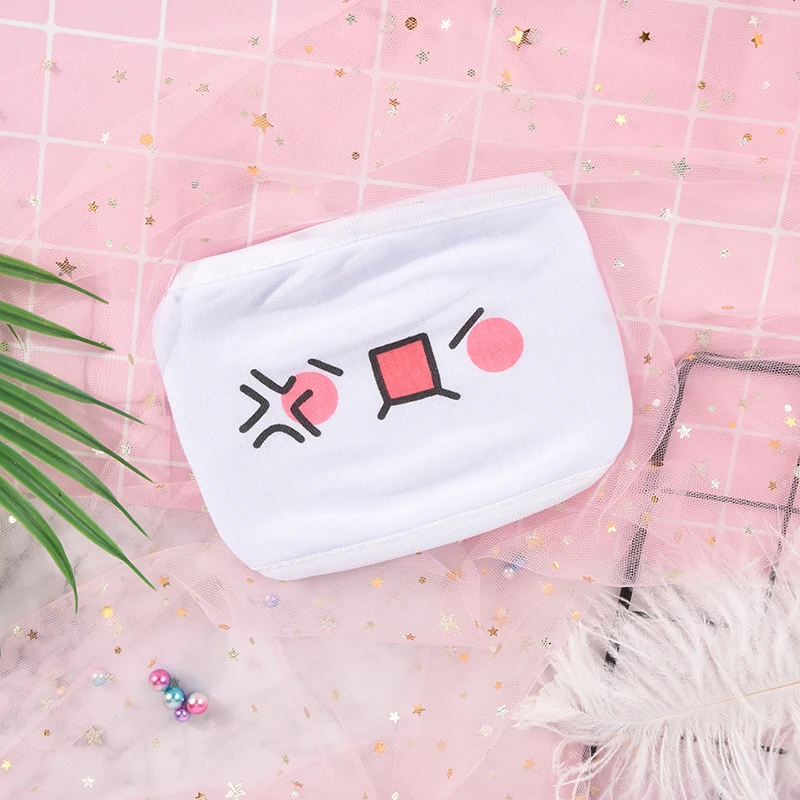 2 стиля Kawaii противопылевая маска Kpop хлопковая маска для губ милый аниме мультфильм рот Муфельная маска для лица смайлик маски Kpop - Цвет: 20
