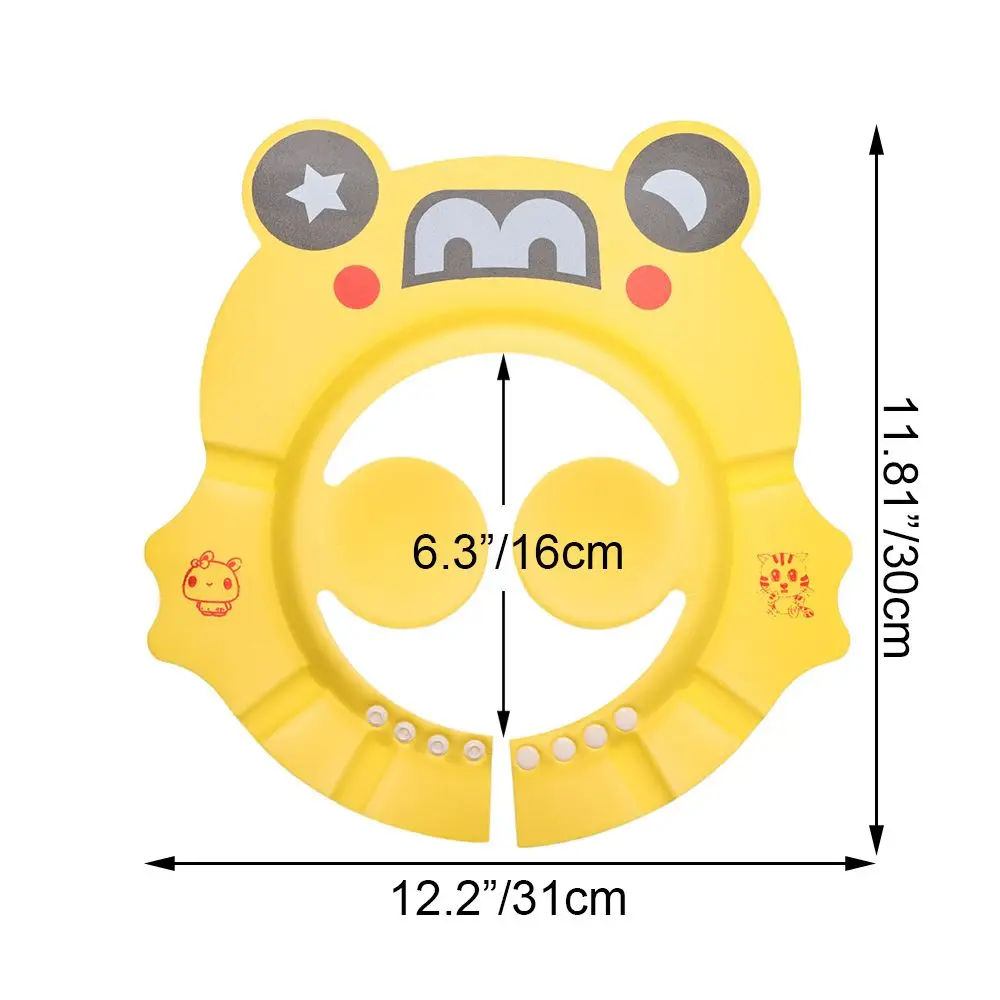 Baby Kid Shampoo Shield Head Cover Shower Cap Hair Wash Ear Protection Infant Child Cartoon Bath Safe Cap Visor Bathing Protect hair wash hat,shampoo shower cap,hair wash shield
