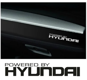 

For 2x HYUNDAI Powered By Dashboard Windows Side Skirts Doors Wing Mirror Car Decals Graphics Stickers Wrap