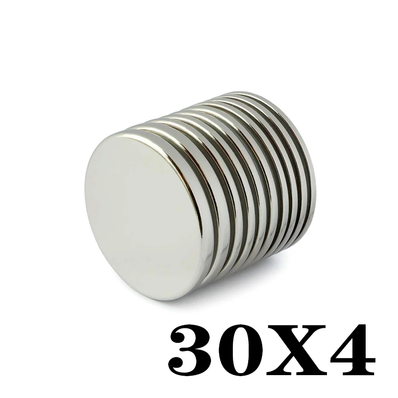 

50/100/150pcs 30x4mm Strong Earth Neodymium Permanent Magnet Disc Round Cylinder MagnetS Rare Powerful Magnet N35 30*4mm