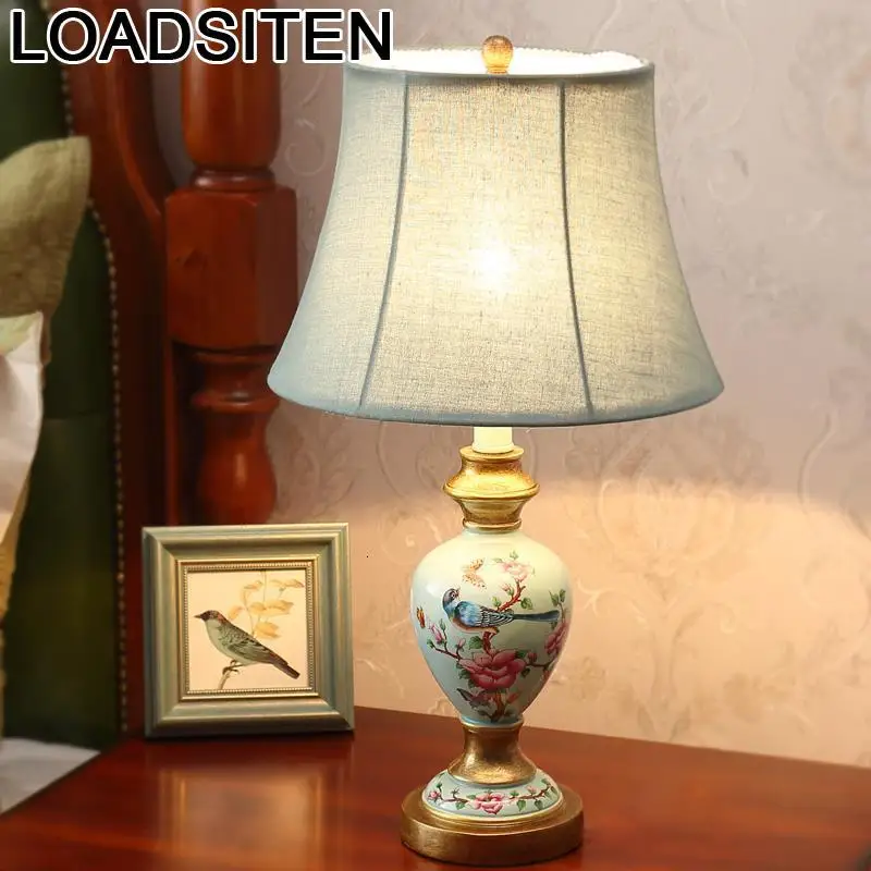 Лампада Comodino домашняя лампа Nachttischlampe Европейский El Dormitorio Abajur Para кварто Lampara де