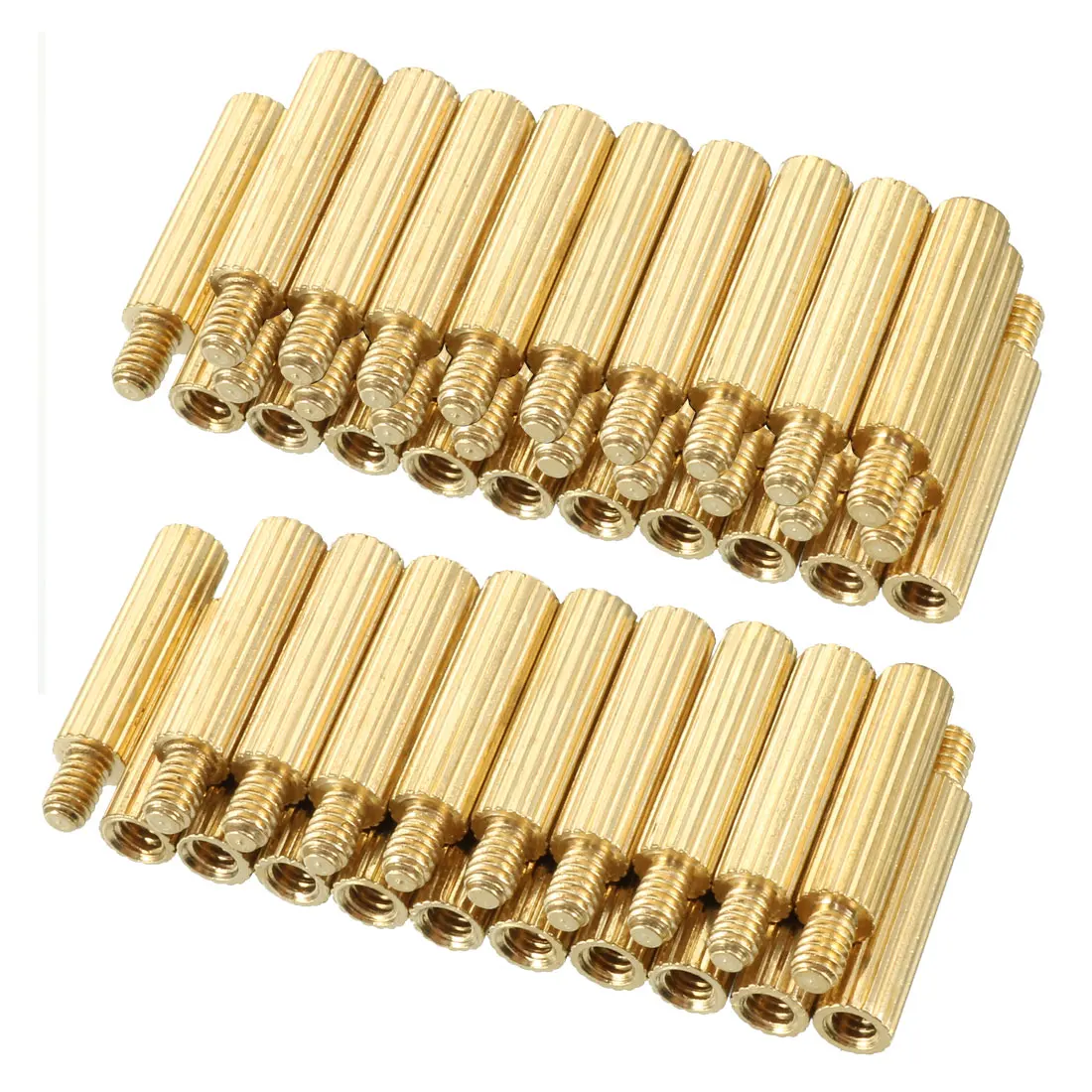 

uxcell 50pcs M2 11+3mm Brass Round Straight PCB Pillar Female Thread Standoff Spacer