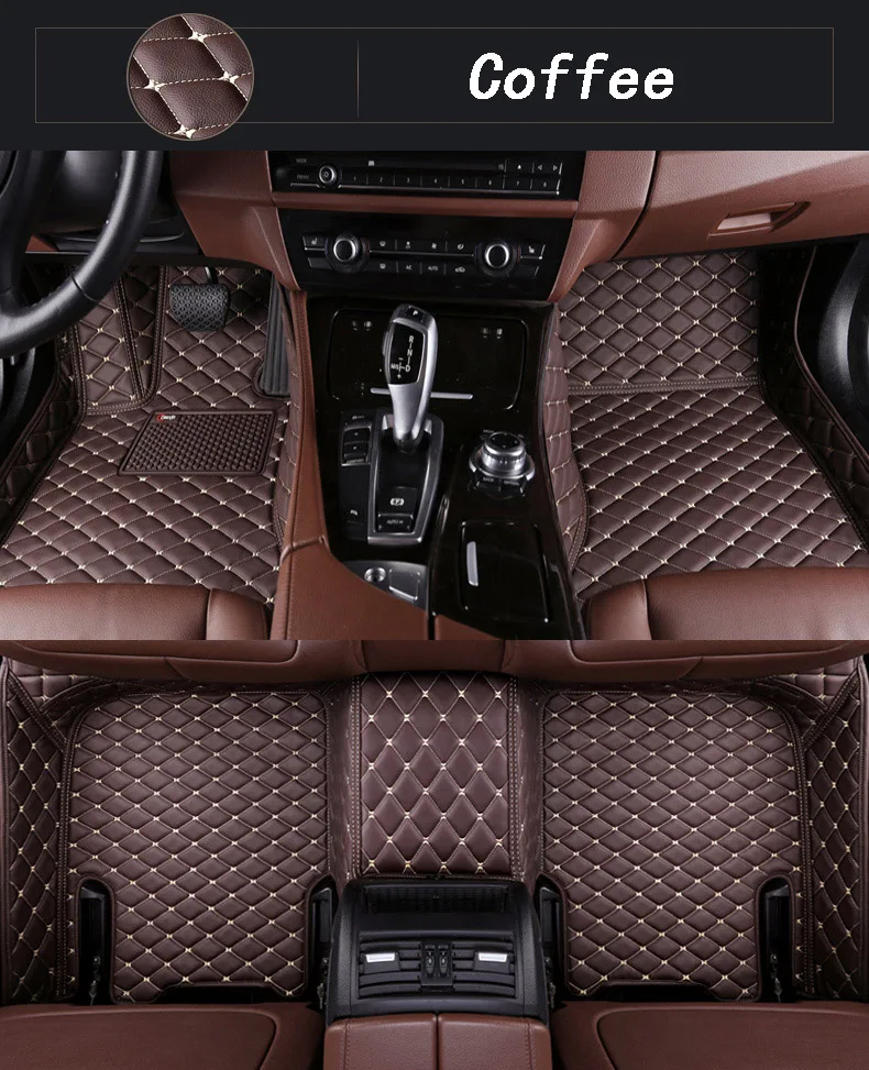 Водонепроницаемые автомобильные коврики, всесезонные автомобильные коврики, подкладка из искусственной кожи для Nissan X-trail Xtrail T32