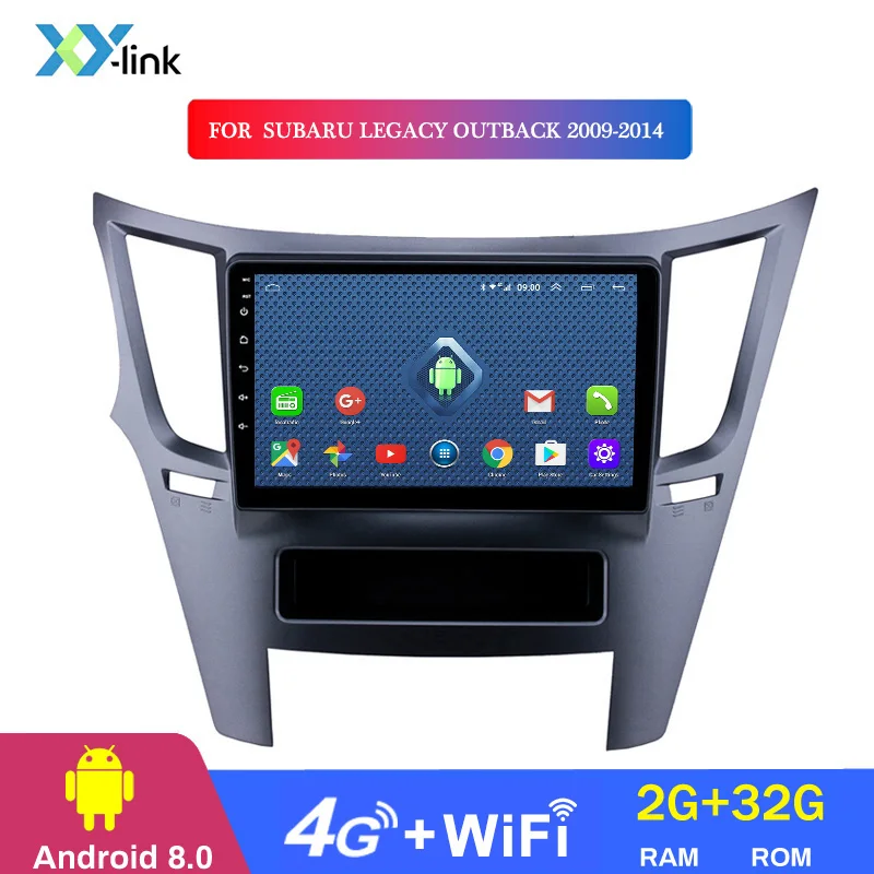 4 CORES 2G RAM Горячая Распродажа 9 дюймов Android 8,1 Автомобильный gps навигатор для Subaru Legacy Outback 2009- мультимедийная радиосистема - Цвет: 4 CORES 2G RAM