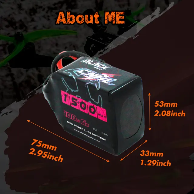 2/4PCS CNHL Lipo 6S 22.2V Battery 1100mAh 1200mah 1300mah 1500mah 100C With XT60 For RC FPV Quadcopter Drone Helicopter Airplane 5